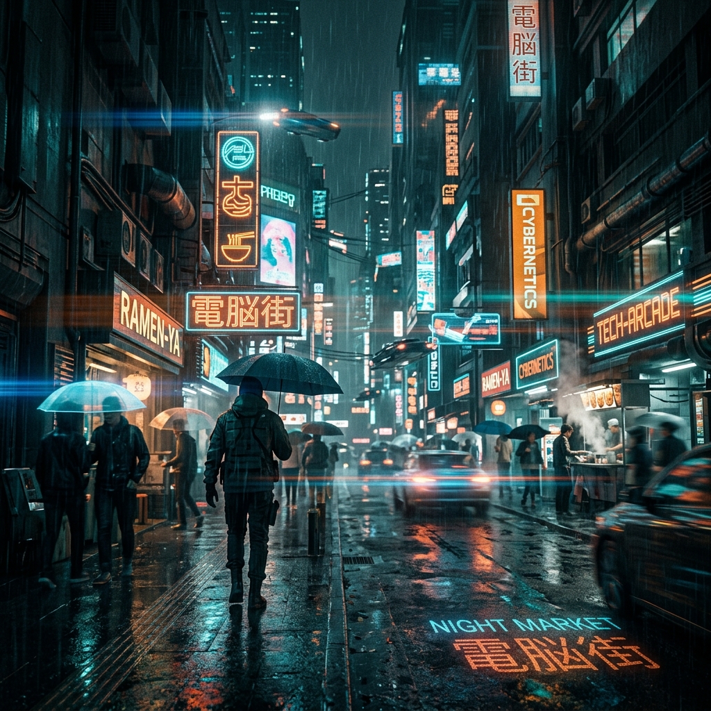 Neon City project poster